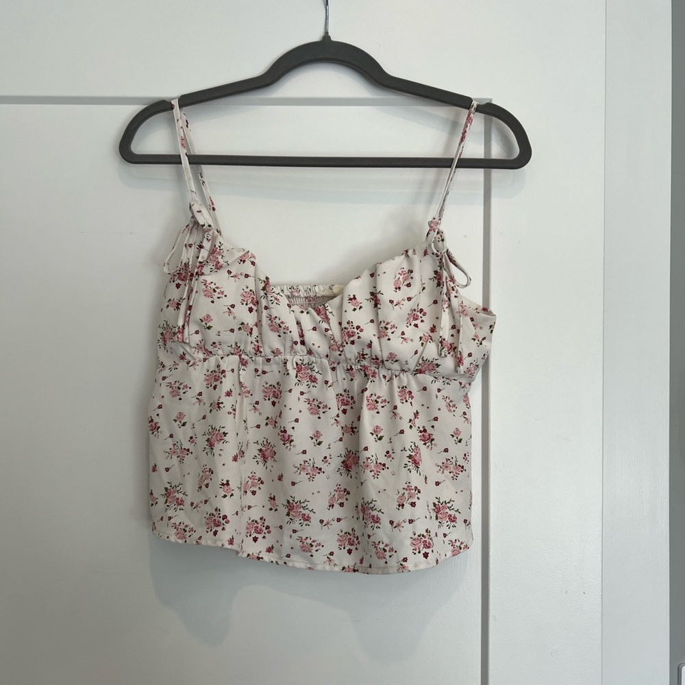 LA Hearts Floral Tank Top (Size Medium)